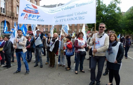 Manifestation du 15 Mai 2014 Contre le gel du point d'indice des fonctionnaires