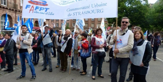 Manifestation du 15 Mai 2014 Contre le gel du point d'indice des fonctionnaires