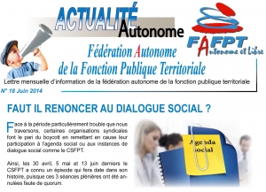 actualité autonome fafpt N°18